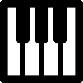 cv symbol piano